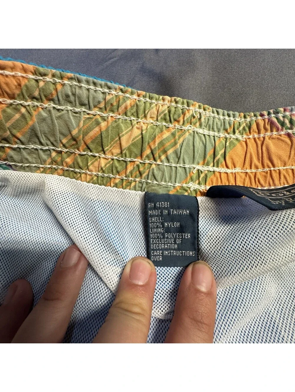 Polo Ralph Lauren Mens Large Blue Swim Trunks Pony Logo Mesh Lined Board Shorts⁠